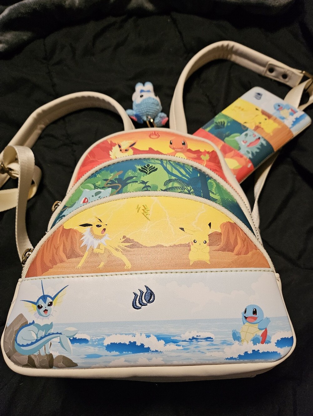 Pokémon Loungefly Elements Mini Backpack - Multipocket with Matching Wallet - Picture 2 of 3